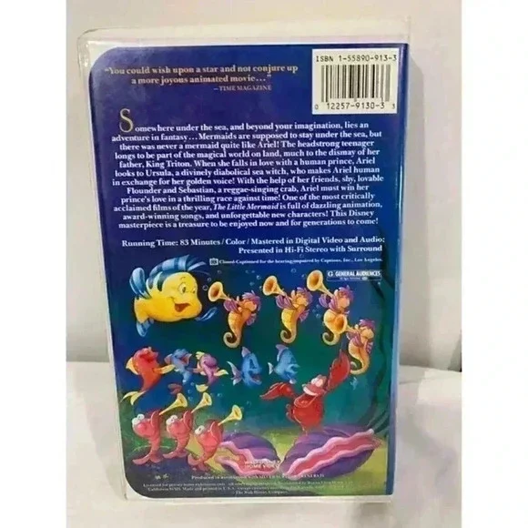 Disney Little Mermaid VHS **special cover ** GUC‎